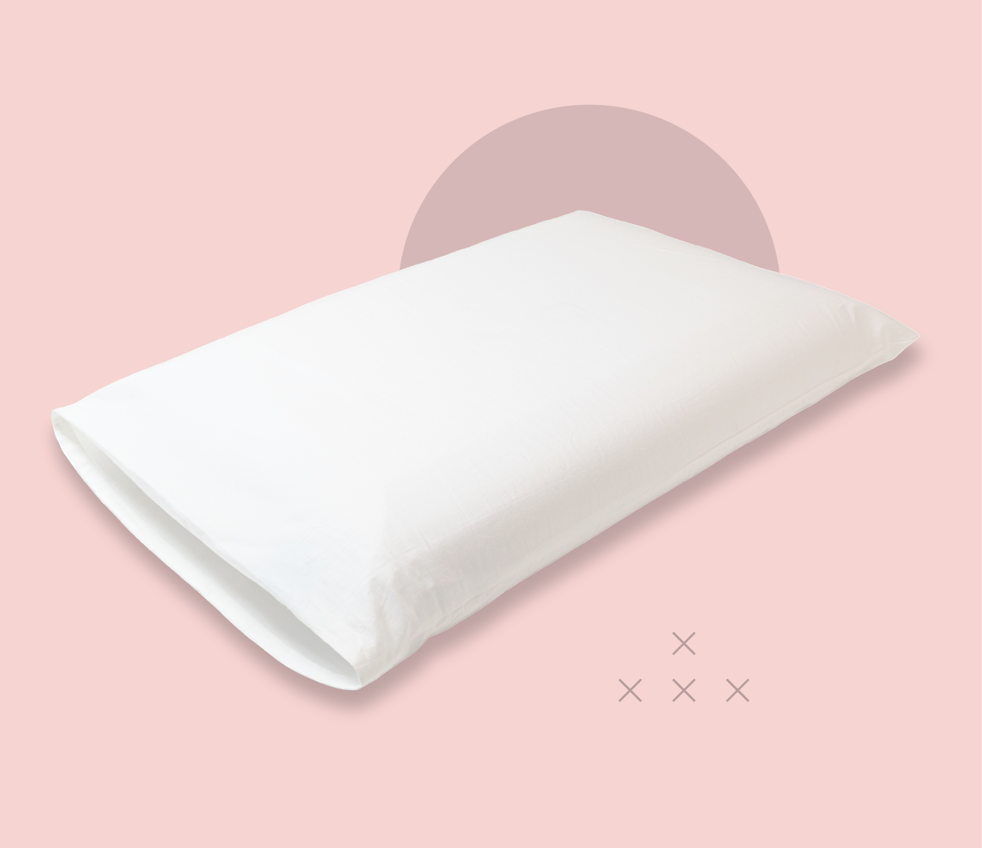 white levitex cotton pillowcase