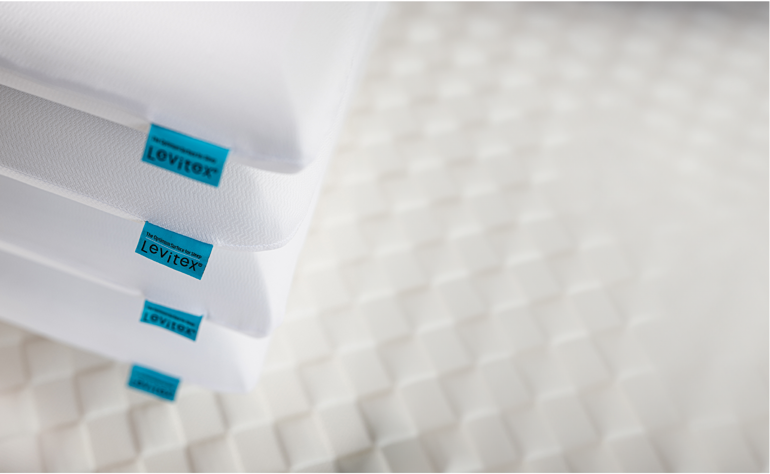 4 levitex pillows stacked