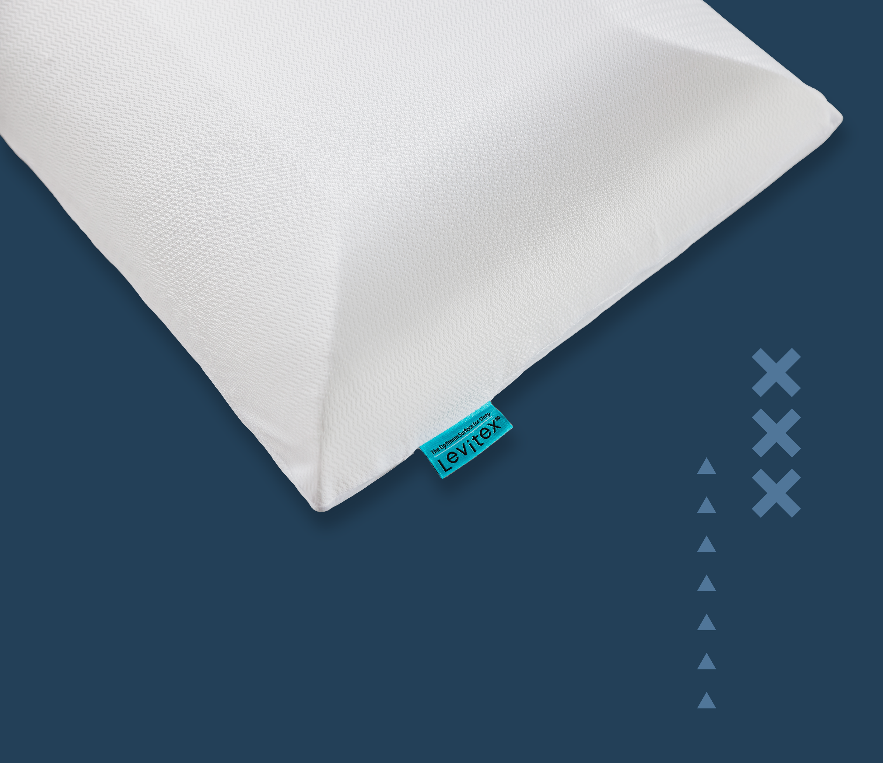 white levitex cooling nylon pillowcase