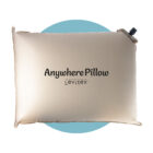 anywhere pillow on blue background